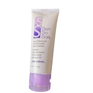 AVON SKIN SO SOFT AGE-DEFYING GENTLE CRYSTAL HAND POLISHER RENEW & REFRESH 3.4oz
